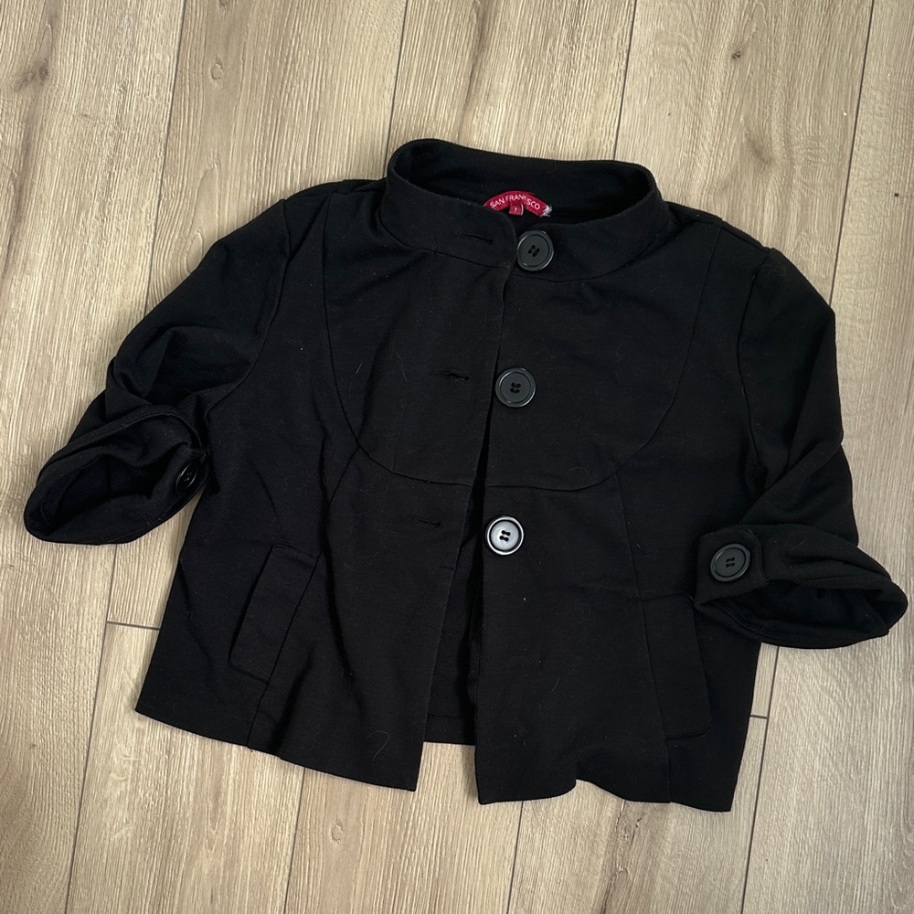Black classy coat.